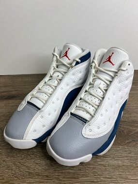 Air Jordan 13 Retro “French Blue” 414571-164 Men’s Size 8 White Blue Red